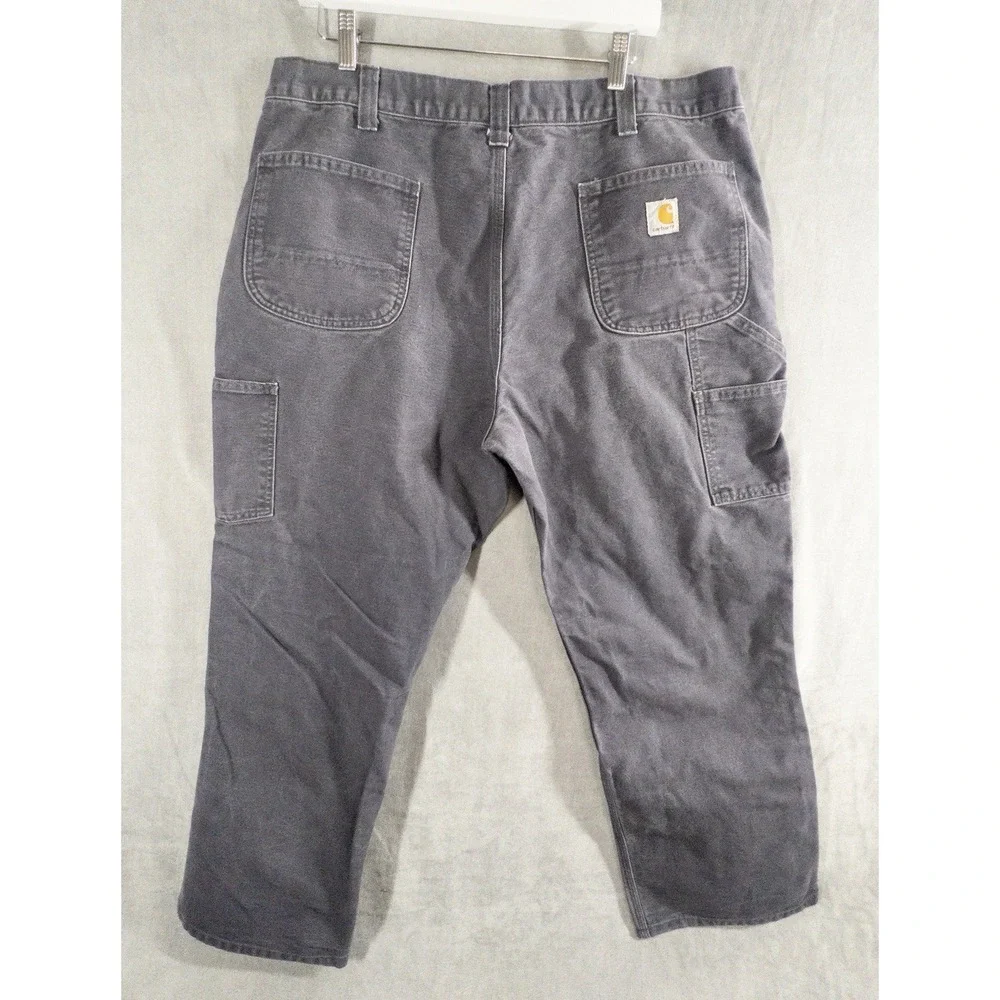 Carhartt 101710-PTB Relaxed Fit Gray Pants Mens 40x30 Western Ranch Workwear